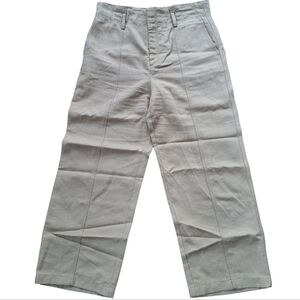 Vince Khaki Wide Leg Linen Pants 12